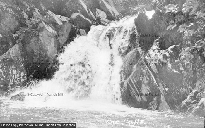 Photo of Devil's Bridge, The Falls c.1955