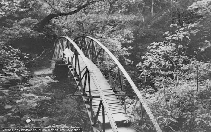 Photo of Devil's Bridge, The Footbridge c.1955