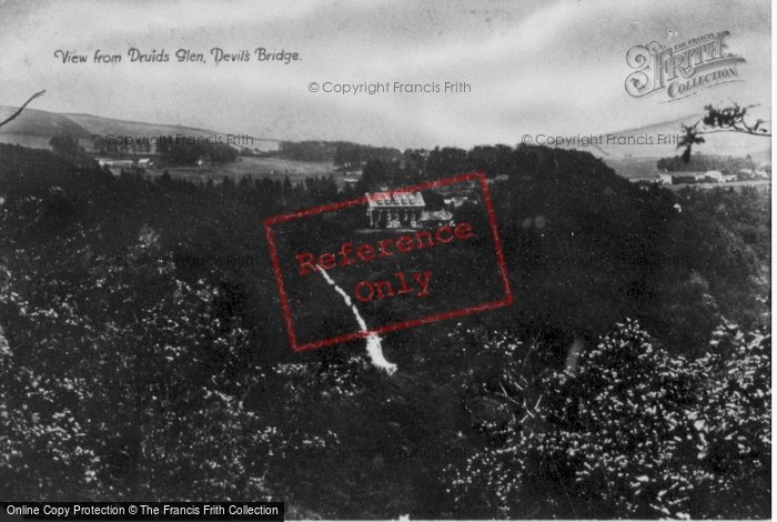 Photo of Devil's Bridge, The View From Druids Glen c.1935