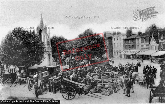 Photo of Devizes, Market Place c.1909