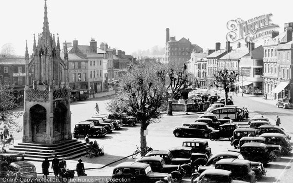 Photo of Devizes, The Market Place c.1955