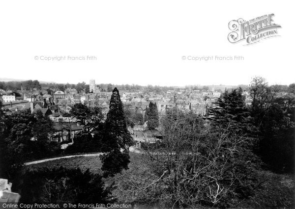 Photo of Devizes, View From The Castle c.1955