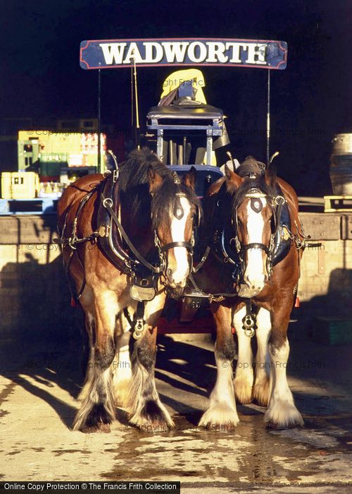 Photo of Devizes, Wadworth's Brewery Dray c.1995
