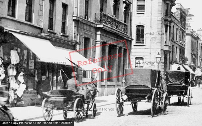 Photo of Devonport, Carriages, Fore Street 1890