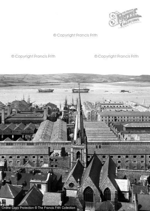 Photo of Devonport, Church And The Dockyard 1890