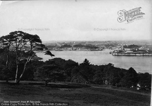 Photo of Devonport, From Mount Edgcumbe 1890