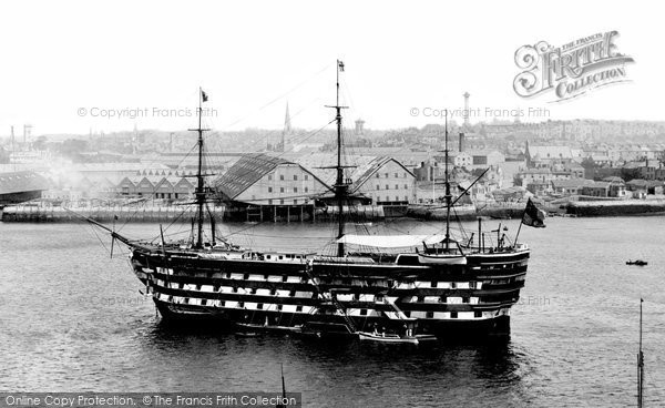 Photo of Devonport, H.M.S. Royal Adelaide 1890