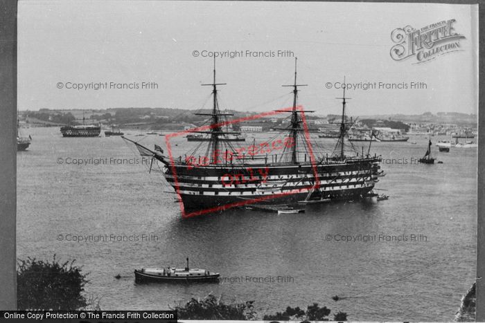 Photo of Devonport, HMS Impregnable 1890