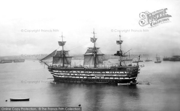 Photo of Devonport, HMS Impregnable 1893