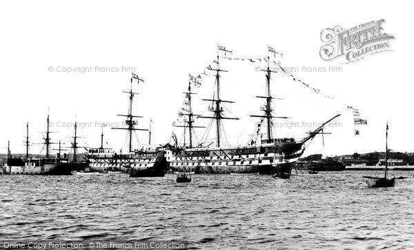 Photo of Devonport, HMS Lion And Implacable 1890