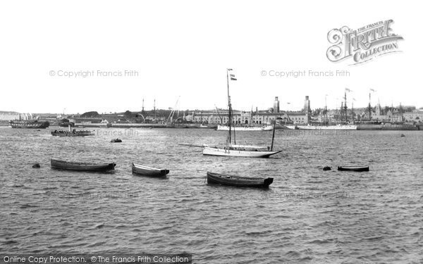 Photo of Devonport, Keyham Dock From Torpoint 1890