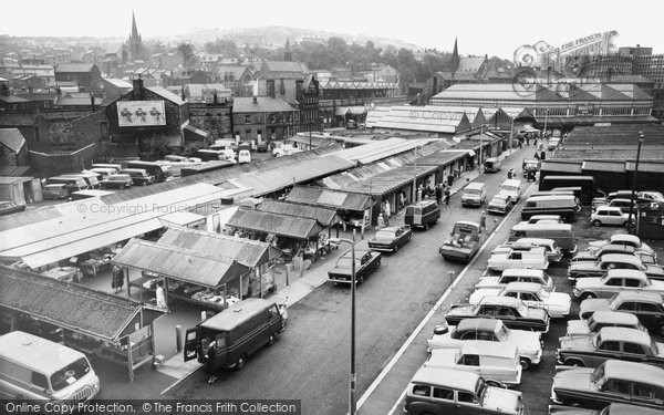 Photo of Dewsbury, the Market c1965
