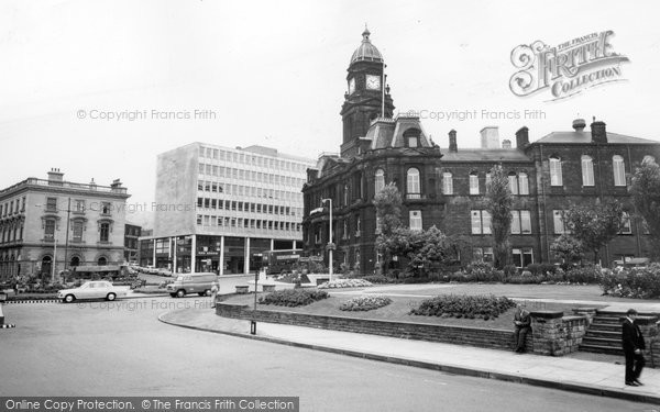 Photo of Dewsbury, Town Hall Square c.1965