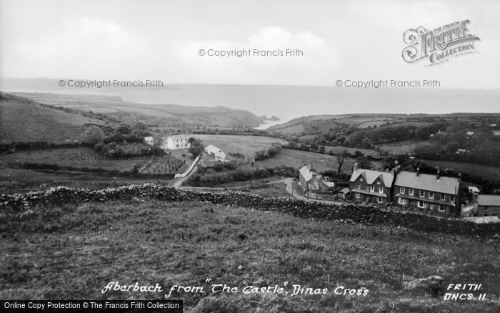 Photo of Dinas Cross, Aber Bach From The Castle c.1955