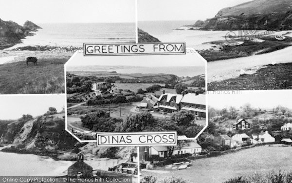 Photo of Dinas Cross, Composite c.1955