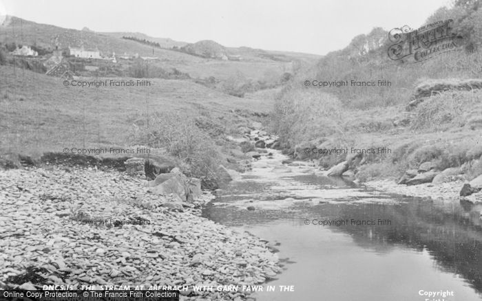 Photo of Dinas Cross, The Stream At Aber Bach, With Garn Fawr Behind c.1955