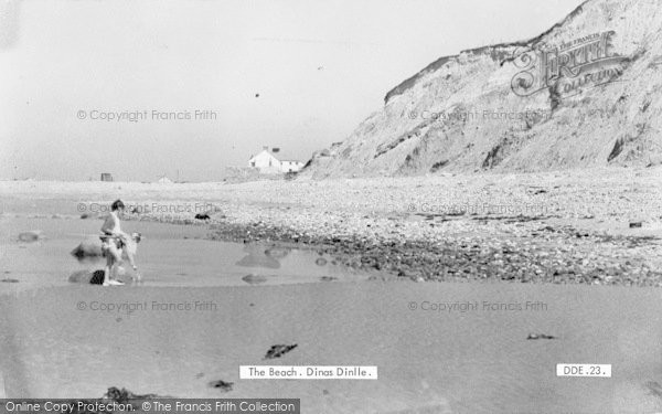 Photo of Dinas Dinlle, The Beach c.1955