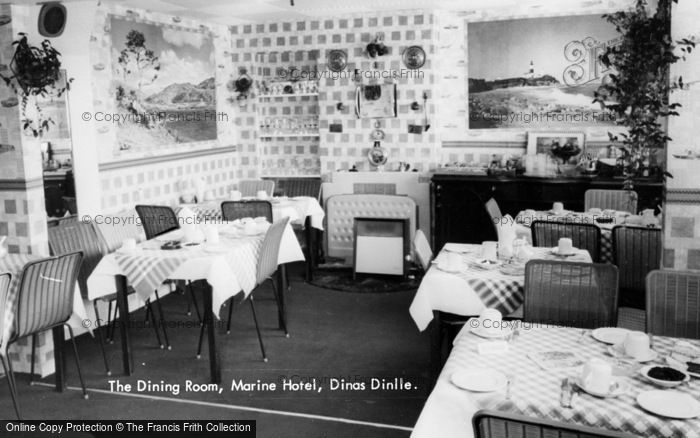 Photo of Dinas Dinlle, The Dining Room, Marine Hotel c.1960