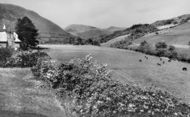 Dinas Mawddwy, Buckley Arms Hotel, View From The Garden c.1955, Dinas-Mawddwy