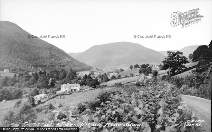 Photo of Dinas Mawddwy, General View c.1955