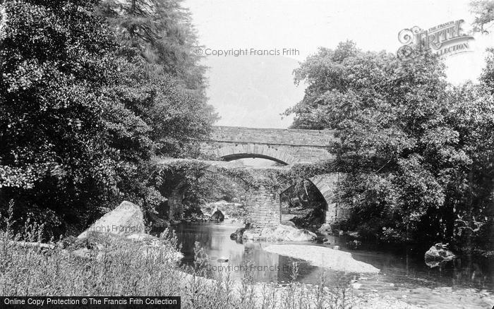 Photo of Dinas Mawddwy, The Packhorse Bridge c.1890