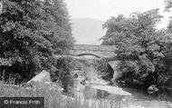 Dinas Mawddwy, The Packhorse Bridge c.1890, Dinas-Mawddwy