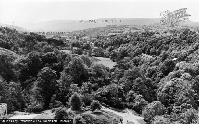 Photo of Dinas Mawddwy, View From Dinas Rock c.1955