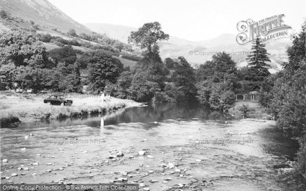 Photo of Dinas Mawddwy, View From River c.1960