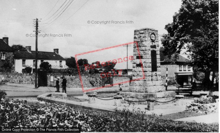 Photo of Dinas Powis, The Memorial c.1955