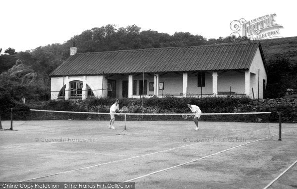 Photo of Dinas Powis, The Tennis Courts c.1955