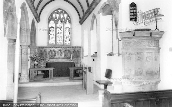 Photo of Dinder, The Parish Church Interior c.1965