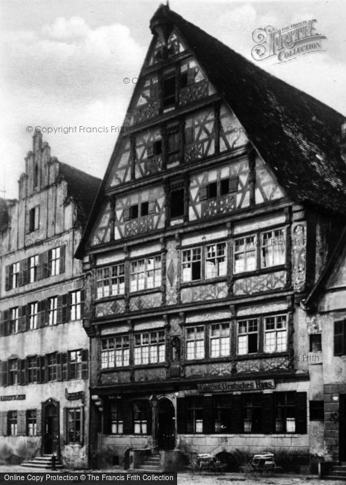 Photo of Dinkelsbuhl, House Built In 1523 c.1925
