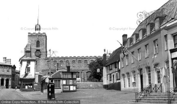 Photo of Diss, Market Place c.1955