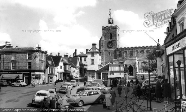 Photo of Diss, Market  Place c.1965