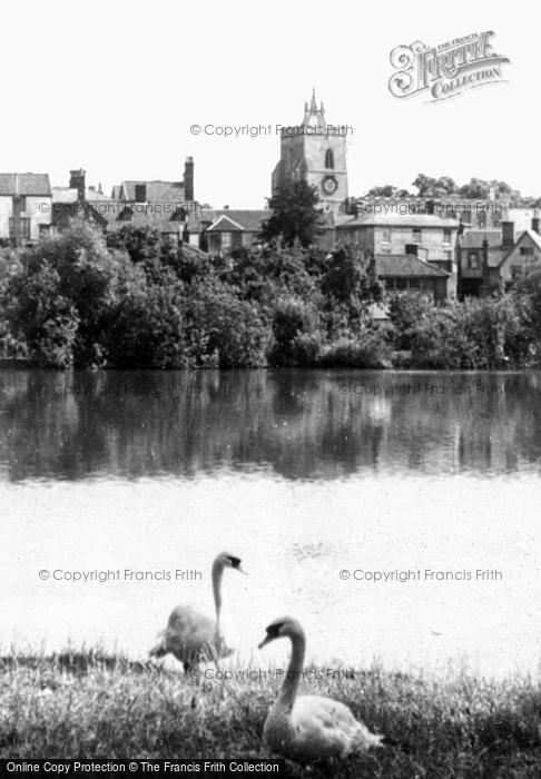 Photo of Diss, The Church And Mere c.1955