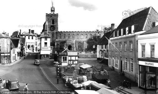 Photo of Diss, The Market Place c.1960
