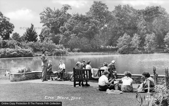 Photo of Diss, The Mere c.1955
