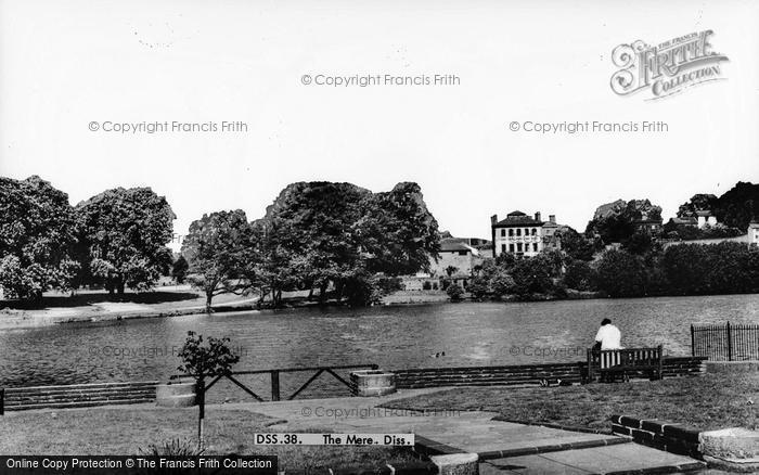 Photo of Diss, The Mere c.1965
