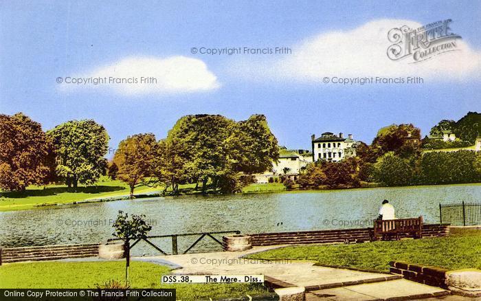 Photo of Diss, The Mere c.1965