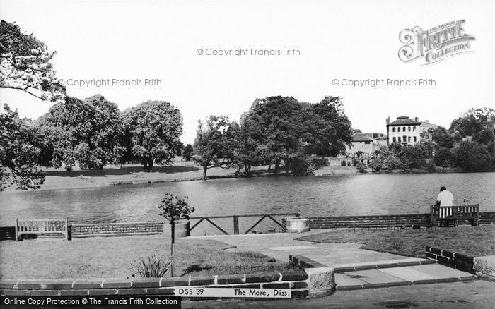 Photo of Diss, The Mere c.1965