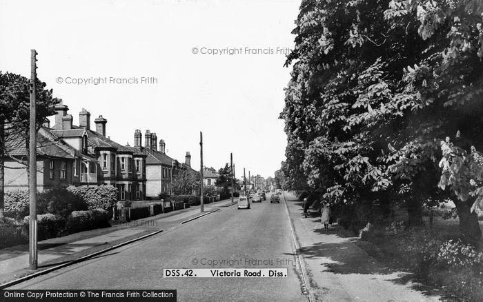 Photo of Diss, Vicotoria Road c.1965