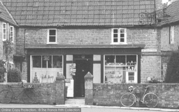 Photo of Ditcheat, The Village Shop Front c.1955