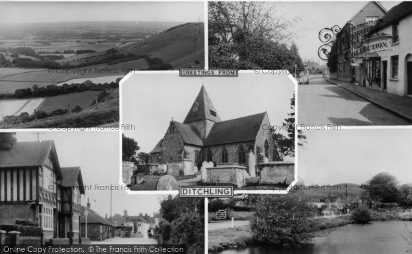 Photo of Ditchling, Composite c.1955