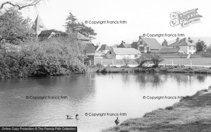 Photo of Ditchling, St Margaret's Church And Pond c.1965