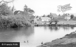 St Margaret's Church And Pond c.1965, Ditchling