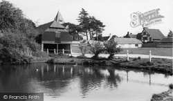 St Margaret's Church And Pond c.1965, Ditchling