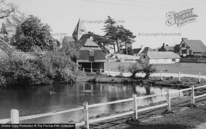 Photo of Ditchling, St Margaret's Church And Pond c.1965
