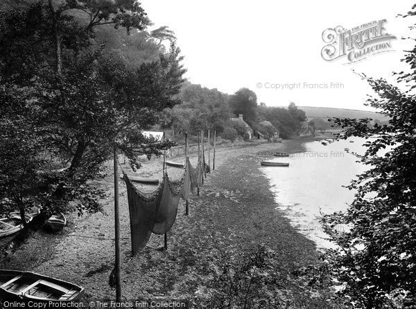 Photo of Dittisham, Salmon Nets, River Dart 1923
