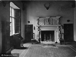 Hall, Old Fireplace 1929, Dodington