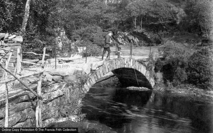 Photo of Dolgellau, Boys Fishing On The Bridge 1913